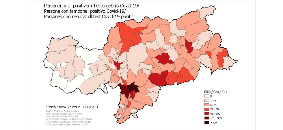 Coronavirus in Alto Adige, a Bolzano 49 decessi da inizio epidemia